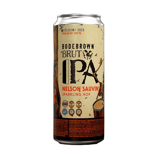 Cerveja Bodebrown Brut Ipa Nelson Sauvin Lata 470ml