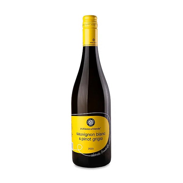 Vinho Branco Meio Seco Puklavec & Friends Sauvignon Blanc e Pinot Grigio 750ml