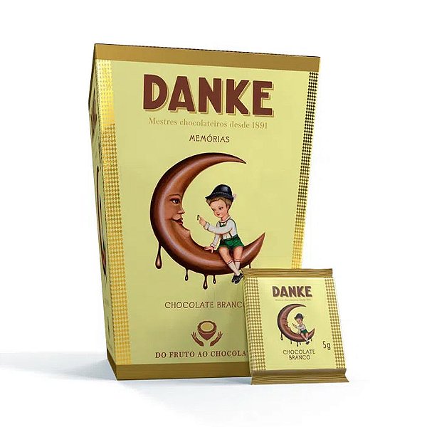 Mini Barras de Chocolate Danke Branco 150g