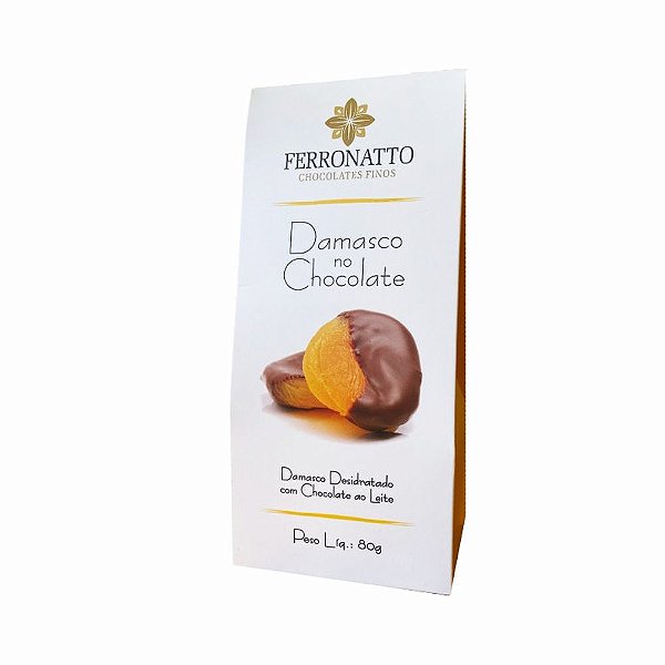 Damasco Banhado no Chocolate ao Leite Ferronatto 80g