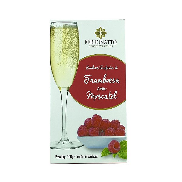 Bombons Trufados de Framboesa com Moscatel Ferronatto 100g