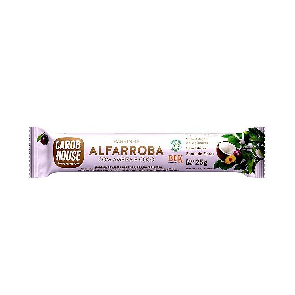 Alfarroba com Ameixa e Coco Carob House 25 g