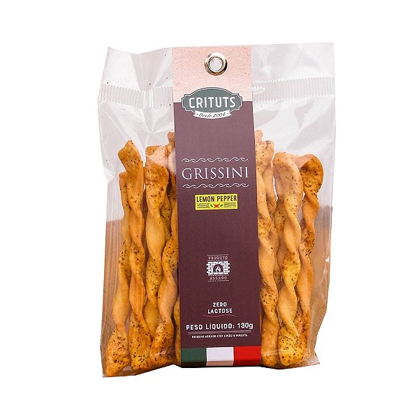 Grissini Sabor Lemon Pepper Crituts 130gr