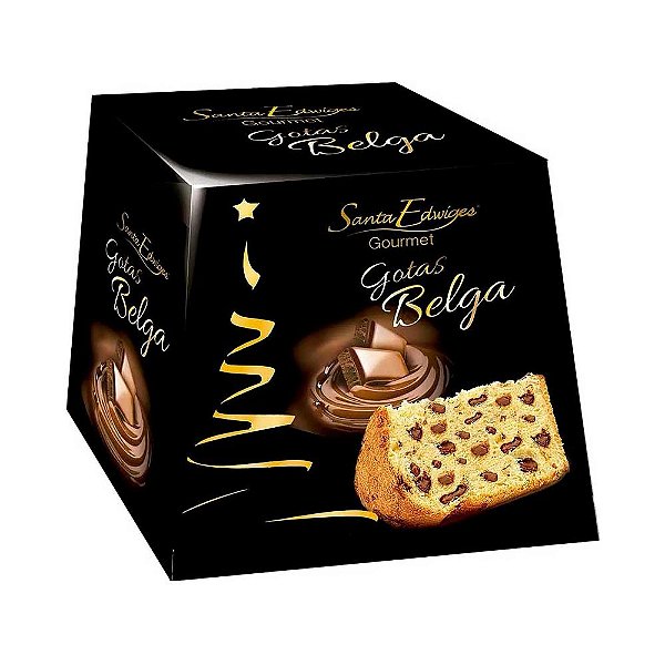 Mini Panettone Gourmet com Gotas de Chocolate Belga Santa Edwiges 80g