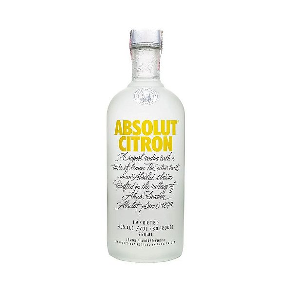 Vodka Absolut Citron 750ml