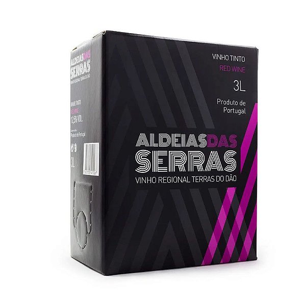 Vinho Tinto Seco Aldeias das Serras Bag In Box 3l