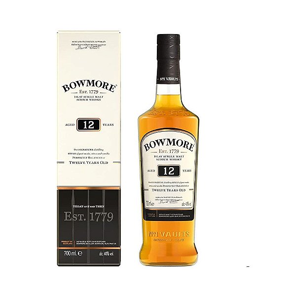 Whisky Bowmore 12 anos Islay SIngle Malt 750ml