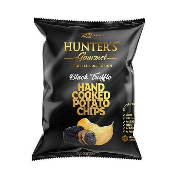 Chips de Batata Frita Sabor Trufas Negras Hunters Gourmet 25g