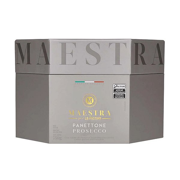 Panettone Italiano La Pastina Proseco com Uva Passas 750g