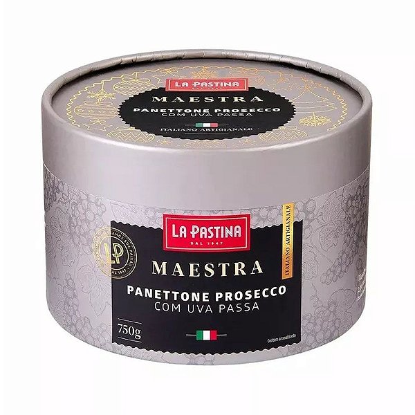 Panettone Italiano La Pastina Proseco com Uva Passas 750g