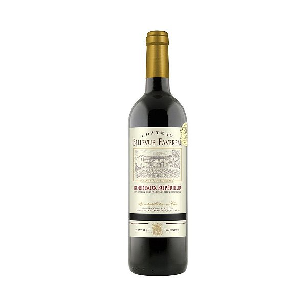 Vinho Tinto Seco Chateau Bellevue Favereau Bordeaux Superieur 750ml