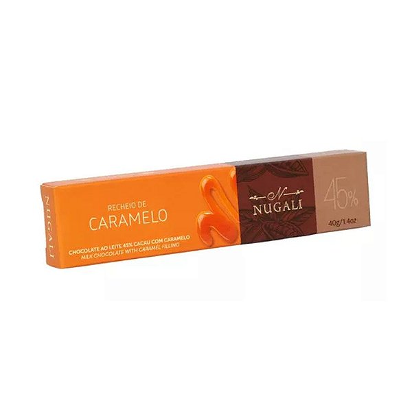 Tablete de Chocolate ao Leite com Caramelo Nugali 40g