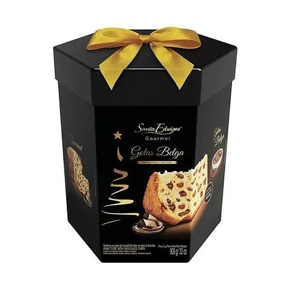 Panetone Gotas Chocolate Belga Santa Edwiges 908g