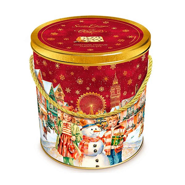 Panettone com Gotas de Chocolate Lata Santa Edwiges 750g