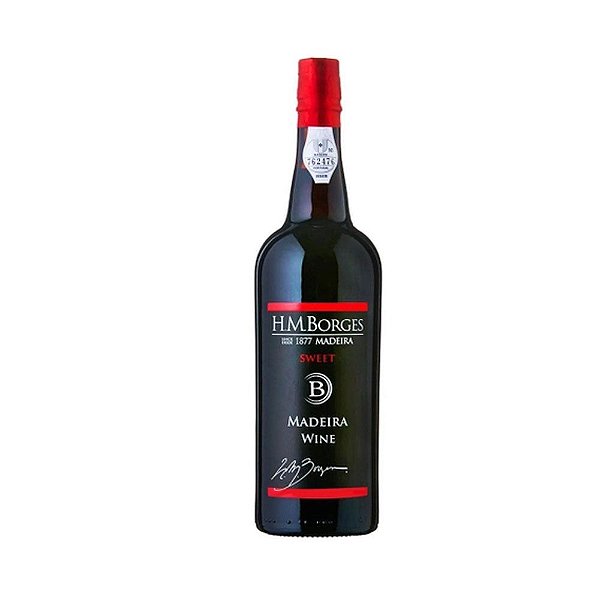 Vinho Licoroso Tinto Doce HM Borges Sweet Madeira Wine 750ml