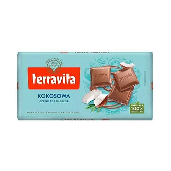 Chocolate ao Leite com Coco Seco Terravita 100g