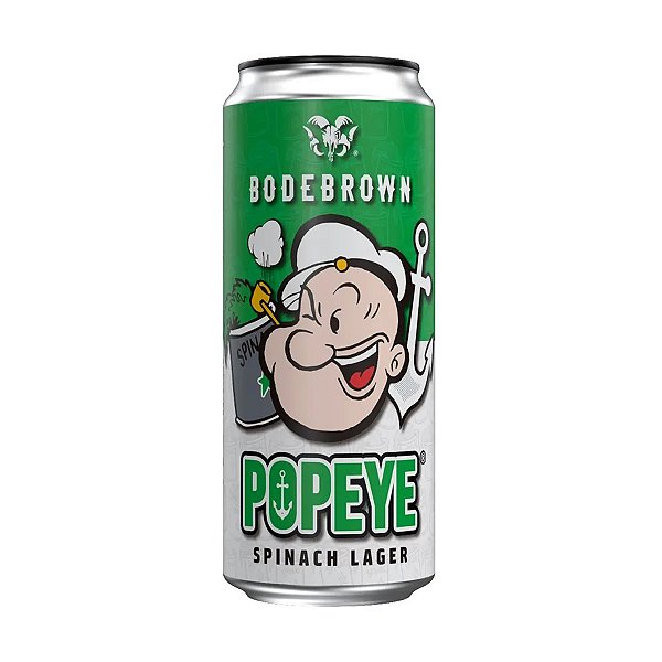 Cerveja Bodebrown Popeye Spinach Lager Lata 473ml