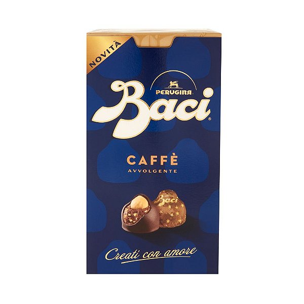 Bombom de Chocolate Amargo com Recheio de Avelã e Cafe Baci 200g