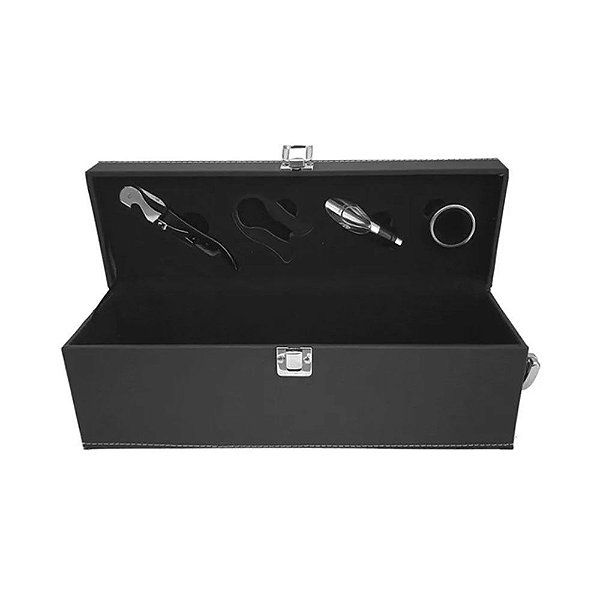 Estojo Porta Vinho Duplo 4 Peças Mimo Style