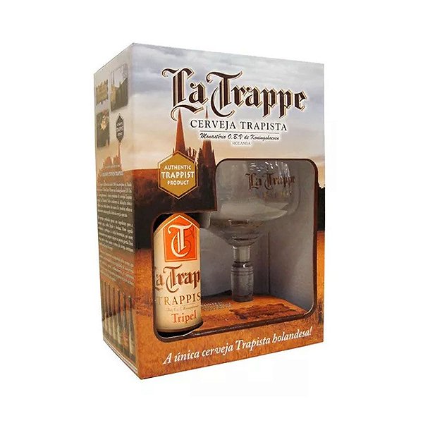 Kit Cerveja La Trappe Tripel 330ml + Copo