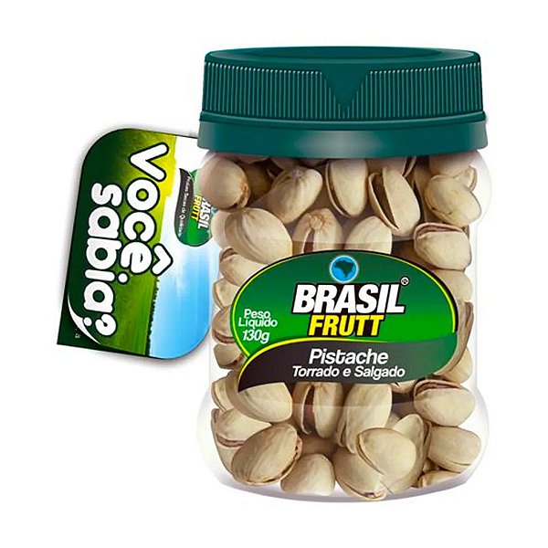 Pistache Torrado e Salgado Pote Brasil Frutt 130g