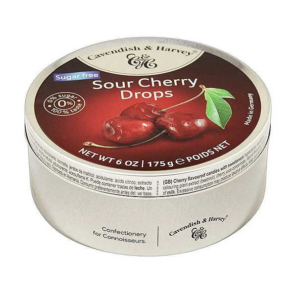 Balas Sugar Free Sour Cherry Cavendish & Harvey 175g