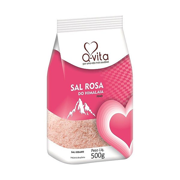 Sal Rosa do Himalaia Fino Q-vita 500g