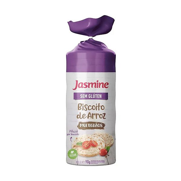 Biscoito de Arroz sem Gluten Multigrãos Jasmine 90g