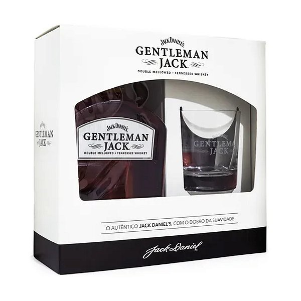 Kit Whisky Jack Daniels Gentleman 1l com Copo