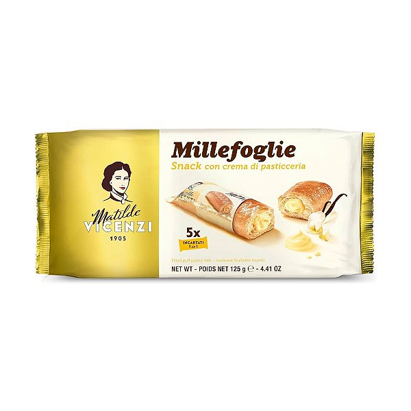 Biscoito Folhado Recheado com Creme Matilde Vicenzi 125g