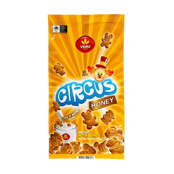 Biscoito com Mel Circus Vieira 300g