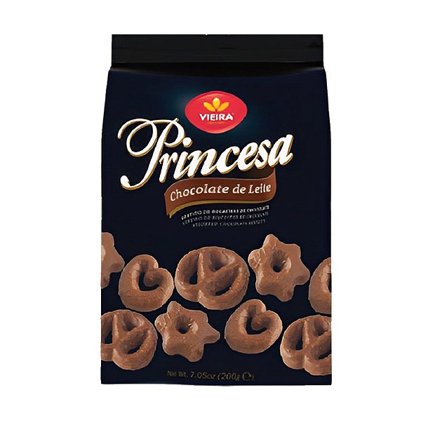 Biscoito Sortido Com Chocolate Princesa Vieira 200g