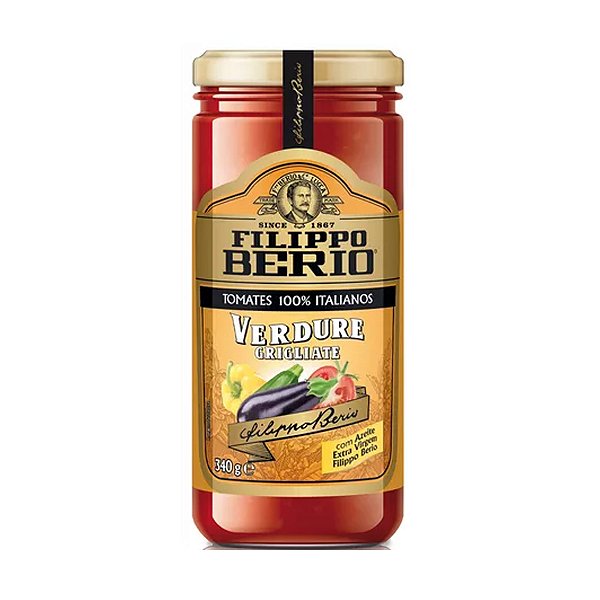 Molho de Tomate Verdure Grigliate Filippo Berio 340g