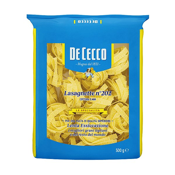 Macarrão Ita de Cecco Lasagnette N202 500g