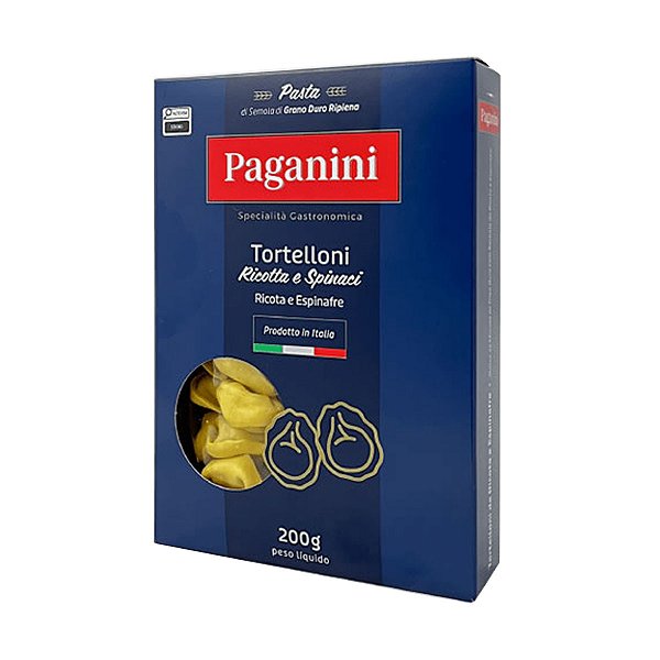 Massa Tortelloni De Ricotta e Espinafre Paganini 200g