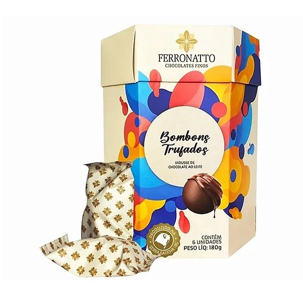 Bombons Trufados de Mousse de Chocolate Ferronatto 180g