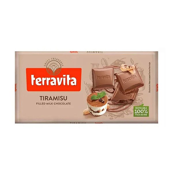 Chocolate ao Leite com Tiramissu Terravita 100g
