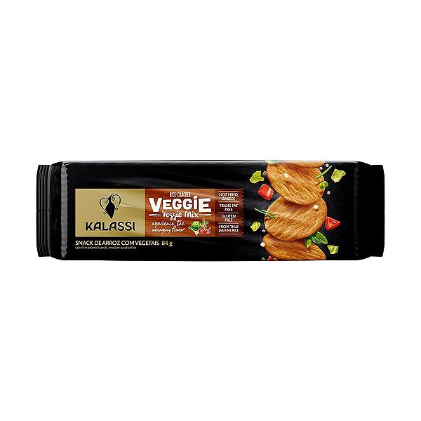 Biscoito Tai Kalassi Rice Cracker Veggie Mix 84g