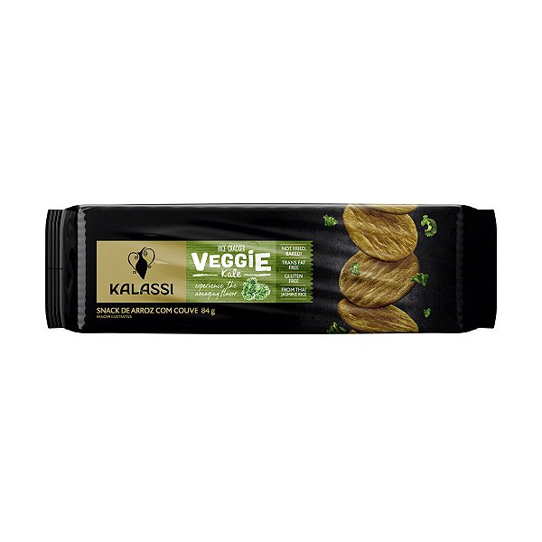 Biscoito Tai Kalassi Rice Cracker Veggie Kale 84g