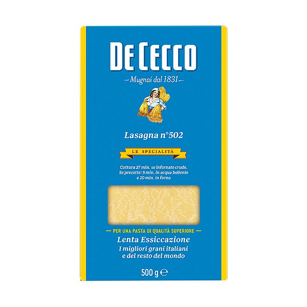 Lasagna Ita de Cecco 500g