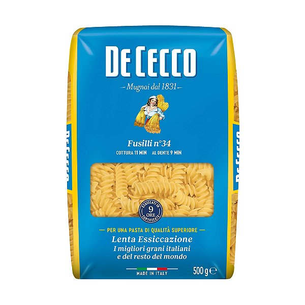 Macarrão Ita de Cecco Fusilli 500g