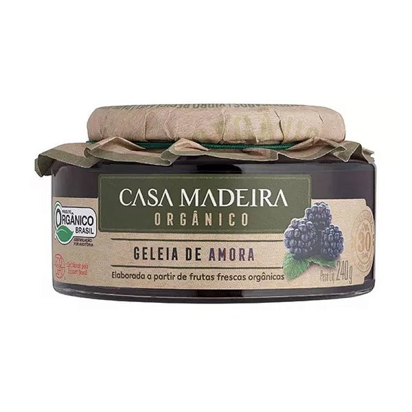 Geleia Organica de Amora Casa Madeira 240g