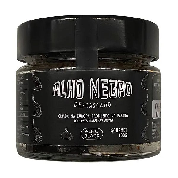 Alho Negro Descascado Lebralit 100g