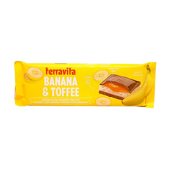 Chocolate ao Leite com Banana e Toffe Terravita 235g