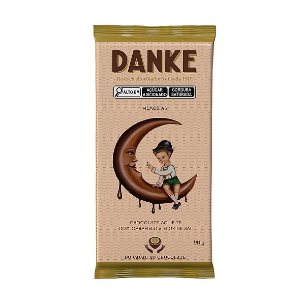 Chocolate Caramelo Flor de Sal Flowpack Danke 90g