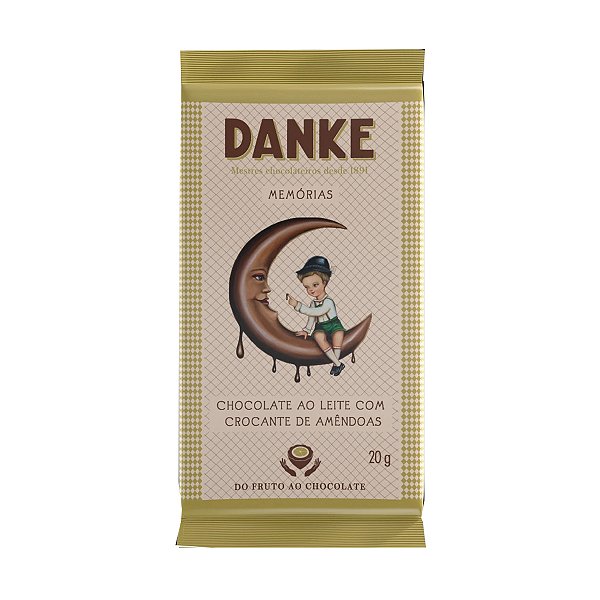 Chocolate Crocante de Amêndoas Flowpack Danke 90g