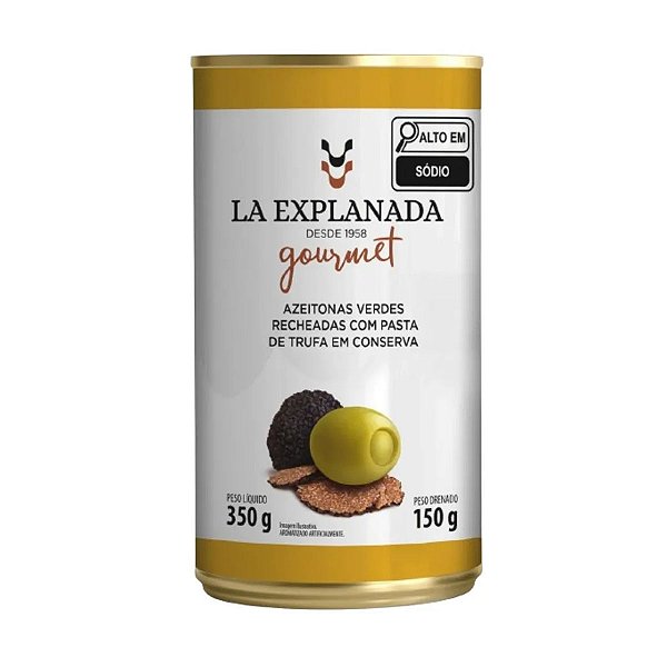 Azeitonas Verdes Recheadas com Pasta de Trufa La Explanada 150g