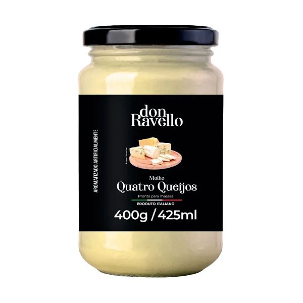 Molho Quatro Queijos Don Ravello 400g