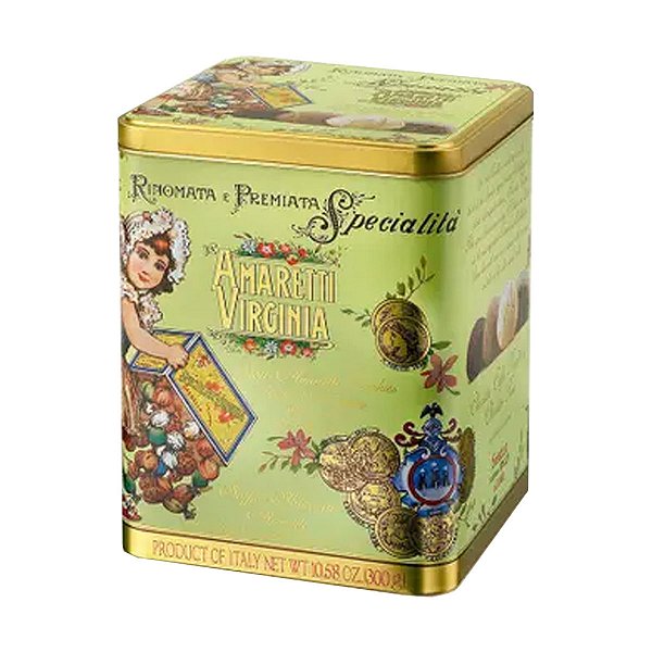 Lata com Amarettis Sortidos Virginia 300g