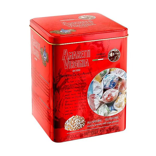 Lata com Amaretti Crocante Virginia 300g